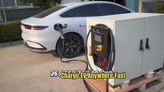 60kW 모바일 EV 충전기, IP54 등급의 65kWh 휴대용 에너지 저장 장치