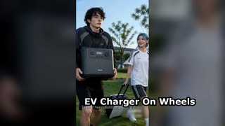 모바일 휠 EV 충전 전원 뱅크 220V 야외 백업 전원 공급
