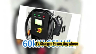 Maxpower 60kW 정격 출력 65kWh 용량 IP55 보호 모바일 EV 충전기 휴대용 충전 스테이션