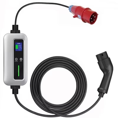 좋은 가격 EV 휴대용 충전기 3단계 11kw Mennekes 타입 2 탑재 충전 단속기 온라인으로