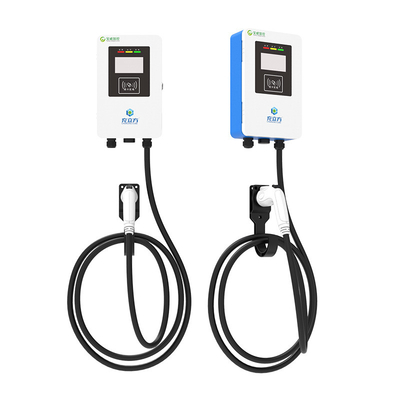 좋은 가격 7KW/32A 블루 앤 화이트 벽에 장착 / 컬럼 전기 차량 충전 스파일 전기 차량 충전기 온라인으로