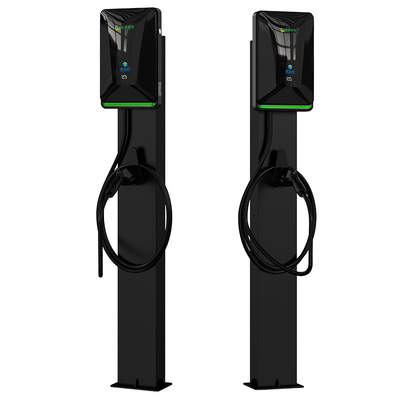 7KW 11KW 21KW 블랙 컬럼형 바닥 서식 전기 차량 AC 충전 스파일