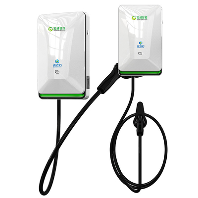 7KW 11KW 22KW 진주 하얀 벽에 장착 한 총 전기 차량 AC 충전 스파일