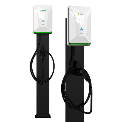 7KW 11KW 21KW 진주 흰색 기둥 / 바닥에 서있는 단일 총 쌍 총 전기 차량 AC 충전 스파일