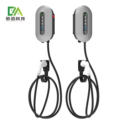맥키 7KW 11KW 21KW 실버 벽에 장착된 단일 총 전기 차량 AC 충전 스파일