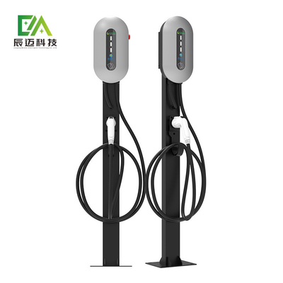 맥키 7KW 11KW 22KW 은 기둥형 바닥 서식용 단일 총 전기 차량 AC 충전 스파일