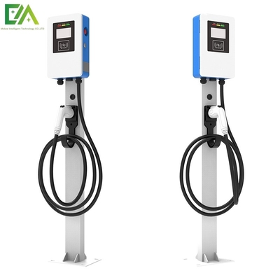 타입 1 타입 2 7KW 11KW 21KW 블루 앤 화이트 칼럼 / 바닥 타입 단일 총 전기 차량 AC 충전 스파일