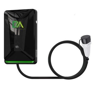 좋은 가격 32A 검은색 벽에 장착된 AC 모바일 충전소 22KW 스마트 전기 차량 가정용 충전기 온라인으로