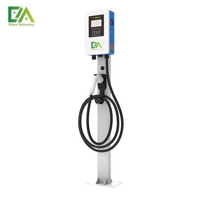 좋은 가격 가정용 상업용 블루 앤 화이트 7KW / 11KW / 22KW 단일 총 AC 충전 스파일 / 전기 차량 충전 스파일 온라인으로