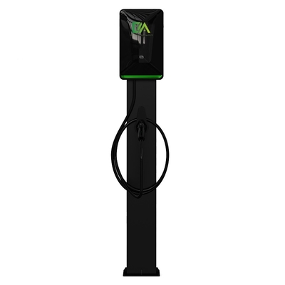 7KW 11KW 22KW 진주 흰색 기둥 / 바닥에 서있는 단일 총 전기 차량 AC 충전 스파일