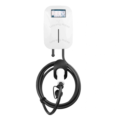 7KW RFID 방화 ABS 벽에 장착 된 전기 AC 충전기 새 상태 가정용 충전기 방수 스크린 운영 게시판 덩어리 충전