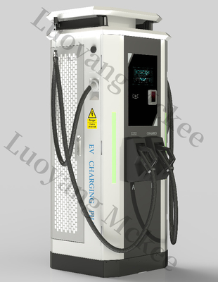 DC 120kW CCS2 2개 총 EV 충전소 바닥에 장착된 RFID 기능 400V 입력 전압 IP54 클래스 차데모 사용 가능