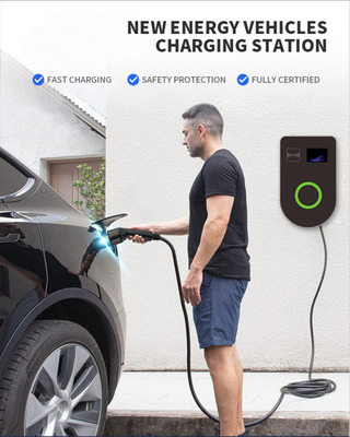 좋은 가격 7kW 14kW 22kW 타입 2 플러그 급충전 상업용 EV 충전소 벽에 장착 된 충전 소켓 온라인으로