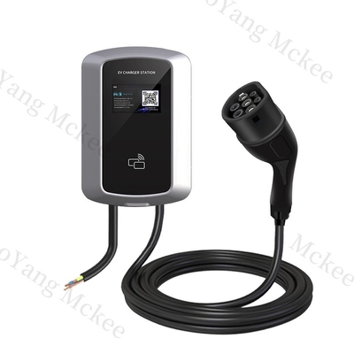 좋은 가격 상업용 AC 충전기 7KW 타입 2 EV 자동차 14KW 지능형 음성 제어 IP55 안전 EV 충전기 AC 로드 밸런스 온라인으로