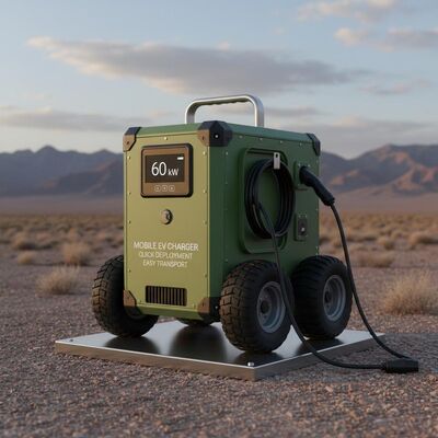 좋은 가격 IP54 보호 및 비상 휴대용 EV 충전 용량 26kWH의 60kW 모바일 EV 충전기 온라인으로