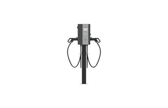 좋은 가격 과부하 및 단락 보호 기능을 갖춘 실내 및 실외 사용에 적합한 22kW 듀얼 건 컬럼형 AC EV 충전기 온라인으로