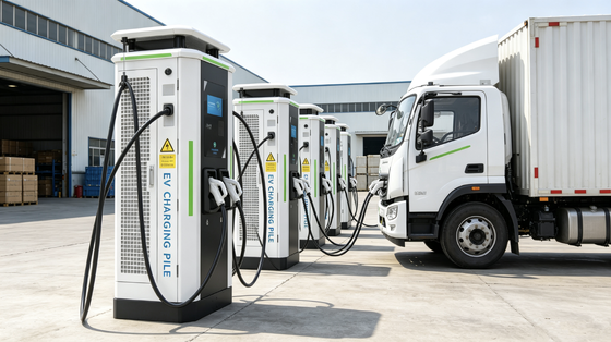 CLF‐DC‐320 화이트 드 시리즈 소금 스프레이 방지 DC EV 충전기 320KW Type2 커넥터 3Phase AC380V IP54 공기 냉각 10 인치 터치 스크린 OCPP1.6J 5m 케이블