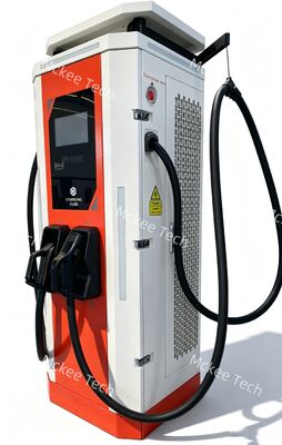 대형 상용 플릿 산업용 트럭 DC 급속 충전소 화이트 듀 시리즈 80KW 공랭식 IP54 OCPP1.6J 10인치 터치스크린 전기차 충전기