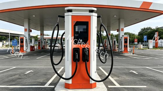 상업용 함대 중량 트럭 충전 인프라 화이트 듀 시리즈 240KW DC EV 충전기 공기 냉각 OCPP1.6J 10 인치 터치 스크린 IP54 빠른 충전 역