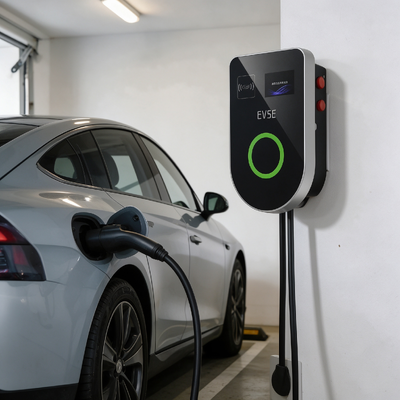 좋은 가격 EVSE U 모양의 AC 충전소 US 타입1 11.5kW 48A 85V 265V IP54 4.59 인치 LCD 화면 내장형 풀 멀티 안전 보호 벽 기둥 장착 온라인