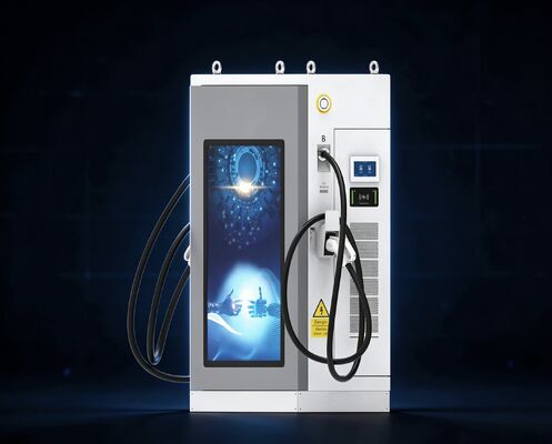 좋은 가격 대형 화면 광고 상업용 DC 충전소 CLF DC 80 80kW DC EV 충전기 IP54 공기 냉각 OCPP1.6J 55 인치 LCD 멀티 커넥터 지원 온라인