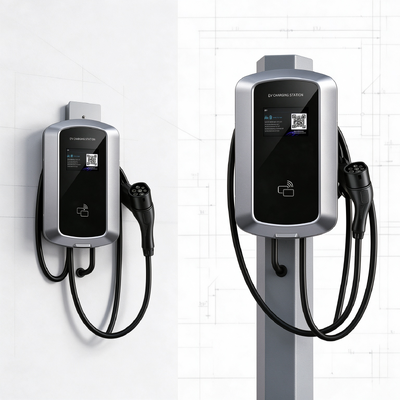좋은 가격 유로 타입2 J8 3단계 EV 충전기 11kW 16A AC 충전소 벽 및 기둥 장착 디자인 380V IP54 5.64 인치 LCD 온라인