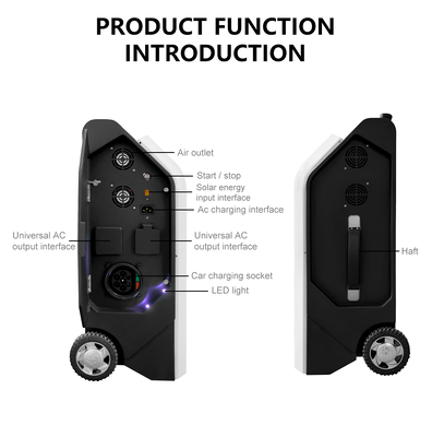좋은 가격 3500W 휴대용 AC EV 충전기 7000W 피크 186-236V 입력 15A 정전류 과부하 보호 온라인