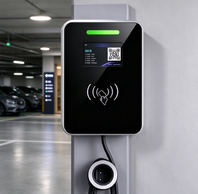 좋은 가격 7kW 유형 2 AC EV 충전기 Wallbox 32A 단상 IP54 가정용 충전소 온라인
