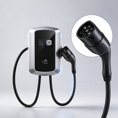좋은 가격 11KW 타입 2 AC EV 충전기 스마트 월박스 홈 상업용 충전 스테이션 5.64인치 LCD 온라인