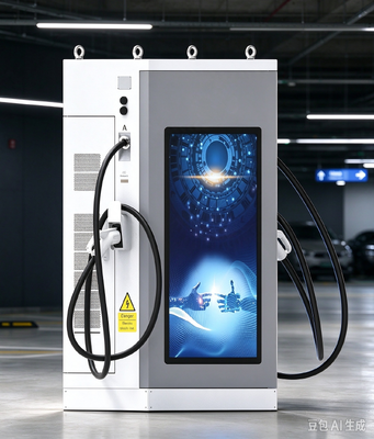 좋은 가격 60kW DC EV 충전기 55인치 LCD 광고 화면 듀얼 디스플레이 CCS1 CCS2 CHAdeMO GB/T (플릿 디포용) 온라인