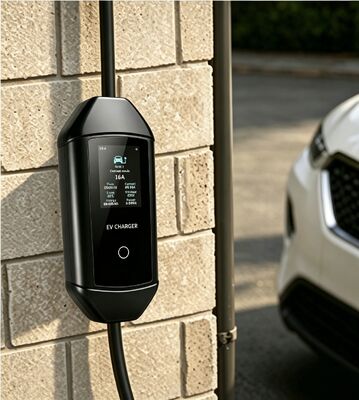 좋은 가격 타입 1 휴대용 AC EV 충전기 16A 3.84kW 240V 조절 가능한 전류 및 LCD 디스플레이 화면 온라인